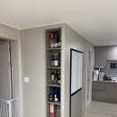 평내동화성파크힐스A | 거실 진열장 유리도어 맞춤제작시공