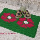 코바늘 발매트뜨기 * 패브릭얀 러그만들기 * 성남 분당 뜨개질배우기 이미지