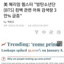 美 메리엄 웹스터 "방탄소년단(BTS) 컴백 관련 어휘 검색량 30000% 급증" 이미지