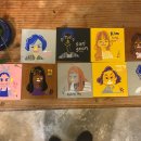 기초 스케치와 캐리커처 이미지