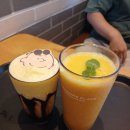 도화올레오빌 | 실내 여름 피서지 카페 추천 - 투썸 인천도화점 찰리브라운 바나나초콜릿프라페 리뷰!!