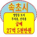 강원특별자치도속초의료원 | 기숙사 한방병원부지 땅 급매] 2029년 속초역 개통 확정! 속초의료원 옆 '최적의 병원·공동주택' 부지...