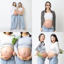 남사-31 | 셀프 우정 만삭촬영 🤰💜 ( 스튜디오 오느레 ) 33주 , 38주 배크기비교
