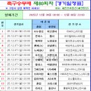 축구승무패 80회차 (12/06 토 마감) 경기일정 이미지