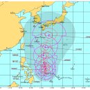 4등급으로 일본 혼슈 상륙이 예상되는 21호 태풍 란 (Lan) 이미지