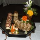beef and chicken medallion stuffed with bean curd 이미지
