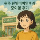 한빛이비인후과 | 🌿 원주 한빛이비인후과 중이염 진료 후기