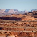 미국 페이지(Page)에서 카메론(Cameron) 및 그랜드 캐년 방향 및 버밀리언 클리프(Vermilion Cliffs) 주변 이미지