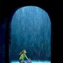 비오는날 수채화 이미지