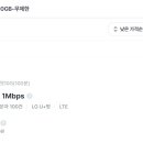 데이터 소진후 1Mbps 무제한 활용 이미지