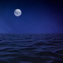 바다 그리고 달 이미지