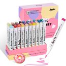 아크릴화 입문 | [아트엑스(arrtx) 체험단] 아크릴 마카 브러시형 30색 D세트로 산타클로스와 크리스마스 장식 그리기