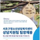 서초구청소년상담복지센터 상담지원팀 팀장 채용 공고 이미지