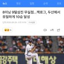8이닝 9탈삼진 무실점…잭로그, 두산에서 유일하게 10승 달성 이미지