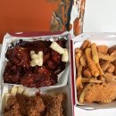 교촌치킨압구정 | 황금올리브 핫크리스피 & 양념 치킨 조합, BBQ치킨 압구정점 쿠팡이츠 배달 리뷰