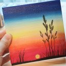 풍경을 담은 아크릴화 이미지