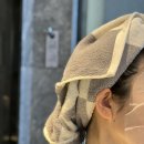 번40 | 두꺼운수건고르는법 더착한 선염 타일무늬스퀘어 호텔수건 그레이 40수 후기