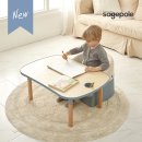 뉴한샘독서실 | 세이지폴 뉴와이드테이블 프렌치 그레이 후기(feat. 한샘 뒹굴러 쇼파, 시스맥스 마이룸 책꽂이 4단)