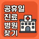 우리동네 일요일 문 여는 병원 찾기, 일요일 진료 병원 찾기, 일요일 문 연 병원 이미지