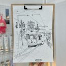 수채화로 만나는 일상 스케치 | 둔촌동 미술학원 슬슬그림에서 그린 어반스케치 수채화