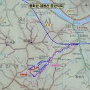 검봉, 봉화산 등산 안내도 이미지