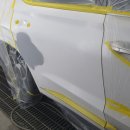 경도공업사 | 용인 외형복원 처인구 포곡읍 팰리세이드 조수석 뒤도어 판금도색 작업 업체 후기