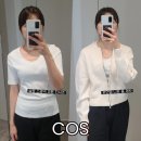 코튼스쿱 | COS 코스 슬림 스쿱넥 코튼 티셔츠, 포인텔 니트 울 재킷 착용 후기