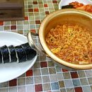 김밥에라면생각