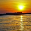 노을바다풍경 이미지