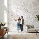 그림 스케치 | 스케치 디자인 작품벽지로 공간에 예술을 더하다: Bj그림벽지 사용 후기