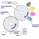 프린터의 구조 및 원리, 작동원리 이미지