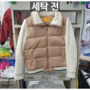 주공세탁소 | [일반 세탁] 여성 니트패딩오리털 화장품으로 인한 오염제거 및 세탁 전.후