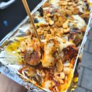 효자동닭꼬치 치즈불닭 / 통인시장 먹는곳 쓰레기버리는곳 / 서촌 만나분식 떡튀김 포장