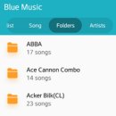 Blue Music Player 앱 간편 사용법 이미지