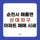 에스마트 조례점 | 순천 해룡면 신대지구 아파트 시세