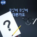 무엇이 무엇이 다른가요 이미지