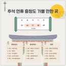 [공지] 추석 연휴 충청도, 대전 가볼 만한 곳