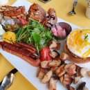 카페 브런치 요리 이미지