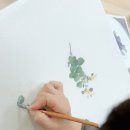 패브릭아트 수채화 이미지