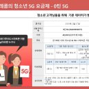 SK텔레콤 청소년 5G 요금제 출시 안내 입니다. 이미지