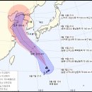 태풍 야기 예상진로 - 한국기상청 VS 일본기상청 이미지