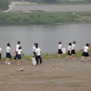 임진강 연천 군남 중학교 학생들 이미지