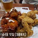 칠보중학교 | 수원 금곡동 맛집 [킹콩호프] 튀김옷 얇은 치킨 바삭쫄깃한 닭똥집 튀김 야장 분위기 동네 맛집