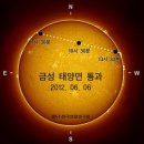 2012년 6월 6일 금성의 태양면 통과 이미지