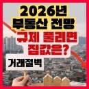 삼성래미안공인중개사사무소 | 2026년 부동산 전망, 규제 해제 이후 집값 좌우할 핵심 변수는 이것!