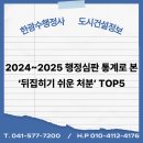 중앙행정심판센터행정사 | 2024~2025 행정심판 통계로 본 ‘뒤집히기 쉬운 처분’ TOP5