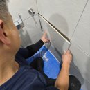 소량 화장실 | 화장실 튀어나온 벽 타일 들뜸 하자 소량도 수리 보수 가능