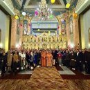 평양 러시아정교회 &#39;정백사원&#39;에서 열린 부활절 예배 이미지