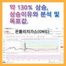 온톨로지가스(ONG) 약 130% 상승, 상승이유와 분석 및 목표값. 이미지