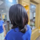 4050대 헤나염색한 모발에서 볼륨매직셋팅 C컬펌 이미지